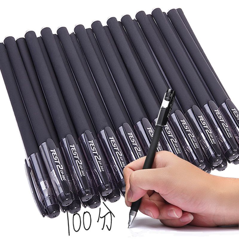black refill 0.5 0.38 gel pen black needle head pen carbon pen water-based pen junior high school student office supplies