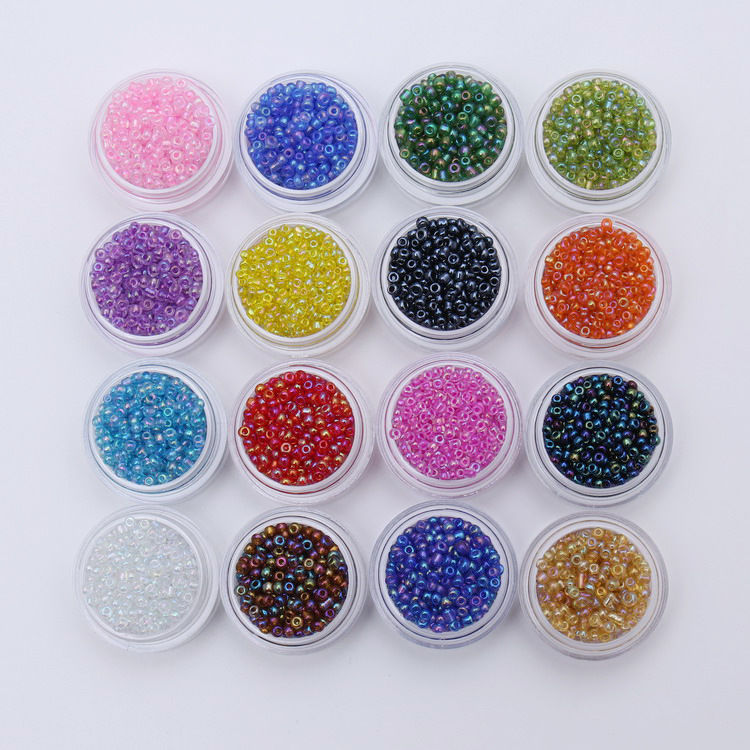 2000 pcs 2m/3m/4m colorful rice-shaped beads stringed beads diy scattered beads handmade necklace bracelet cross stitch scattered beads