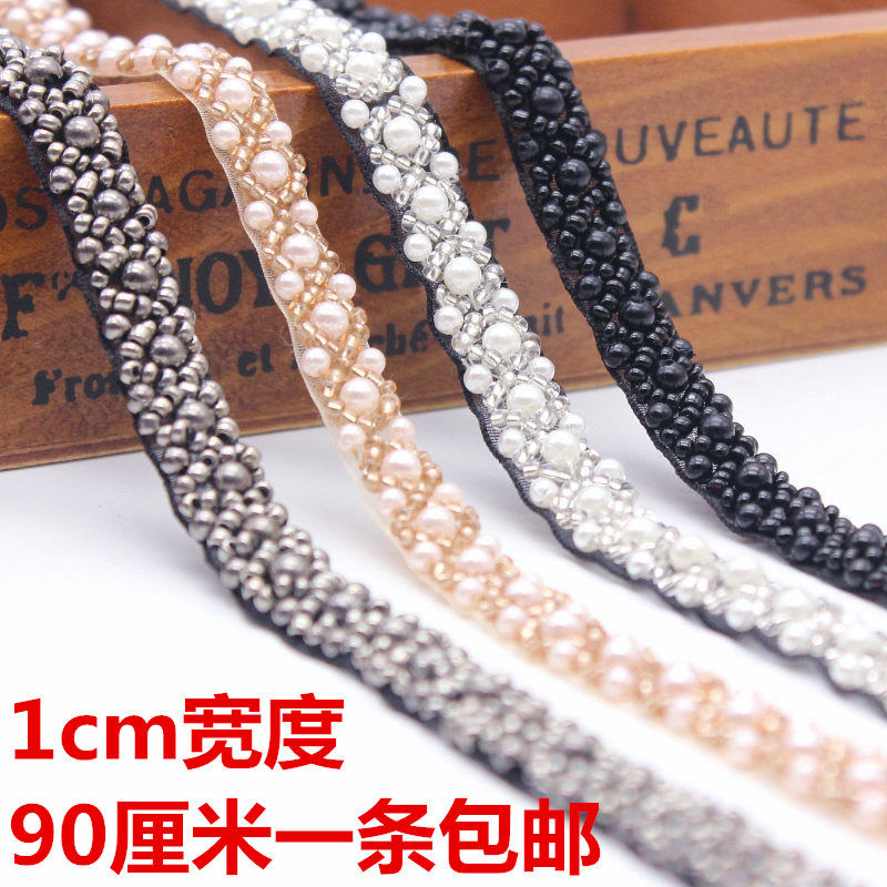 （90cm） 10mm lace diy handmade clothing accessories beaded classic style collar hair accessories headdress accessories