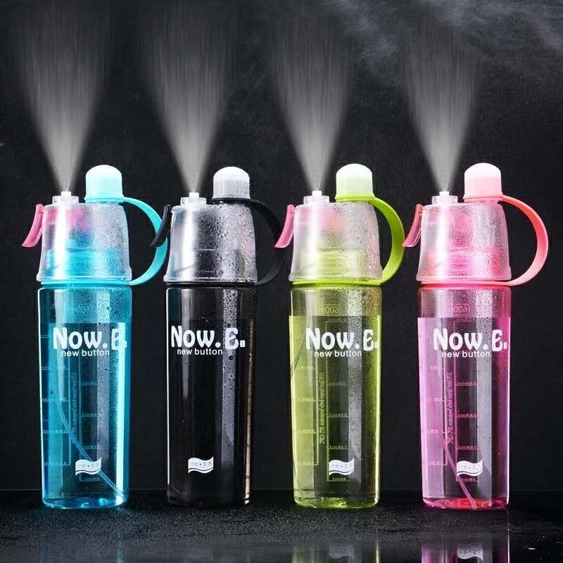 creative child‘s plastic water cup spray cup sports kettle tumbler portable cup large capacity men and women outdoor cup