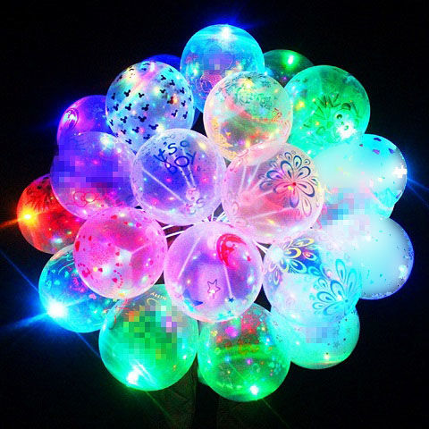 Luminous Balloon Flash Artifact with Light Luminous Micro-Commerce Push Scan Code Small Gift Drainage Practical Stall Supply Wholesale