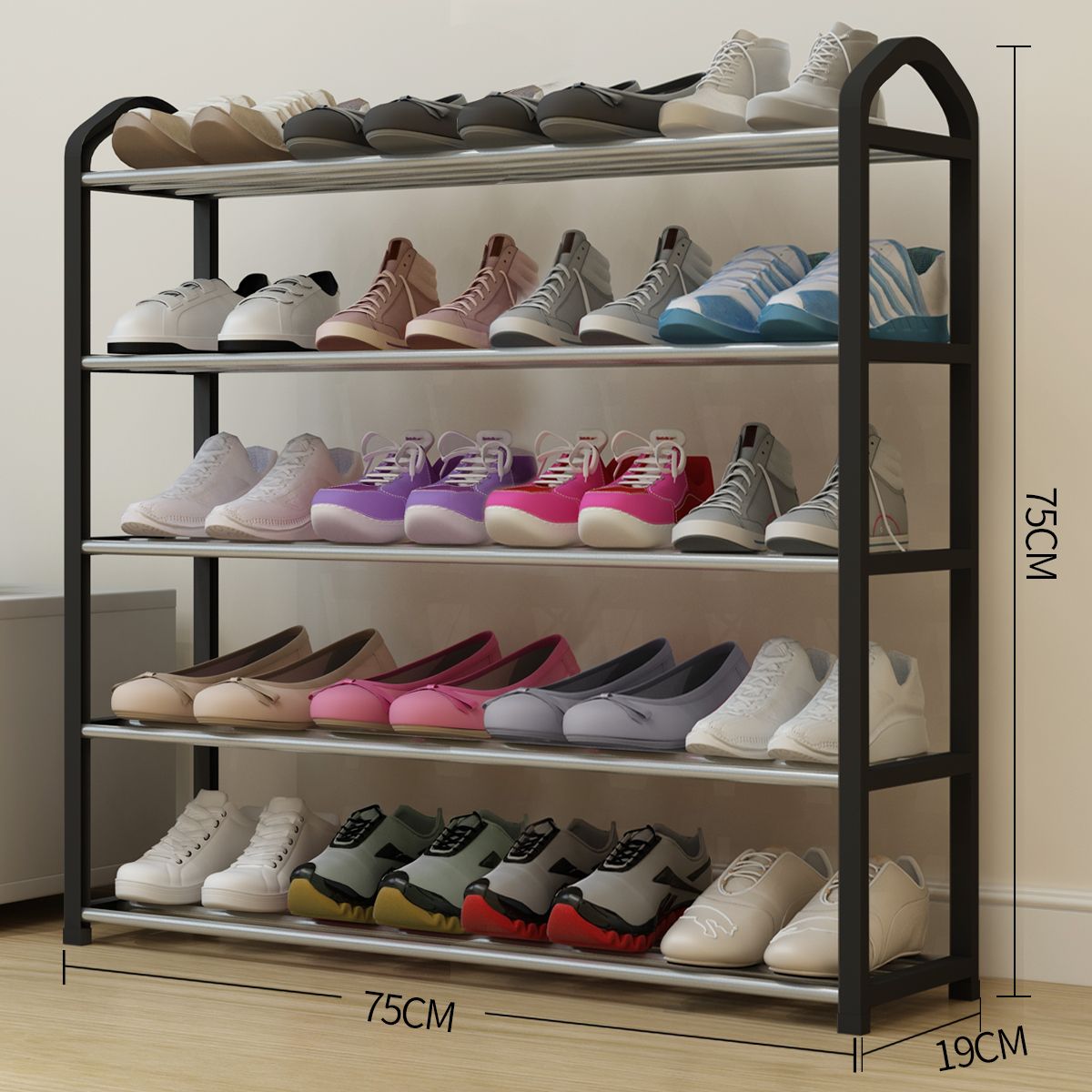 shoe rack simple and economical multi-layer home dormitory dustproof storage shoe cabinet space-saving multifunctional small shoes shelf