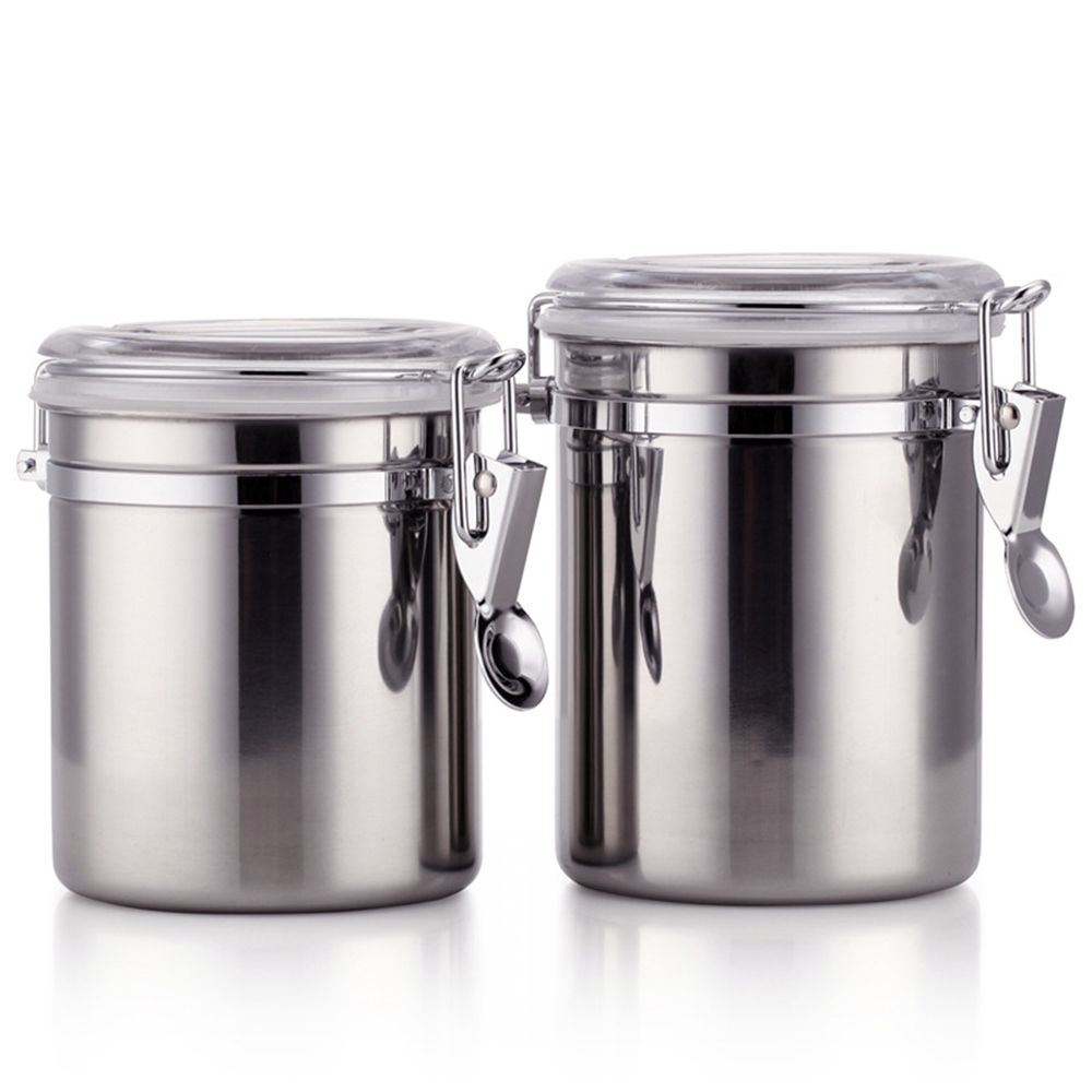 stainless steel seal can coffee pot milk powder can thickened stainless steel storage cans moisture-proof fresh-keeping miscellaneous grains jar