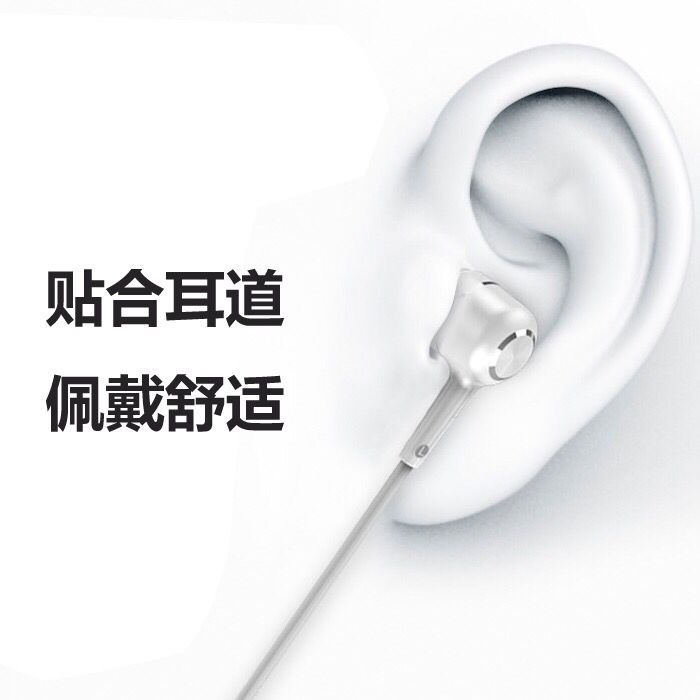 Universal Headset for Vivo Huawei Apple 6S Xiaomi Oppo with Microphone Karaoke in-Ear Subwoofer Earphone Cable