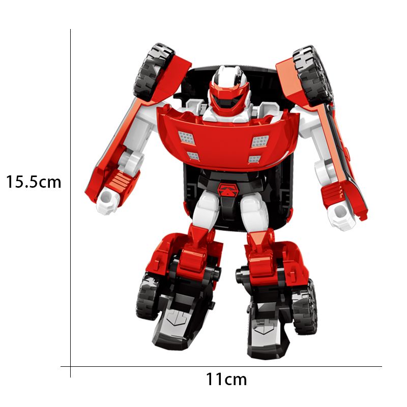 Tobao Brothers Integrated Deformation Robot Children's Transformer Mini Car Robot Model Garage Kits Ornaments