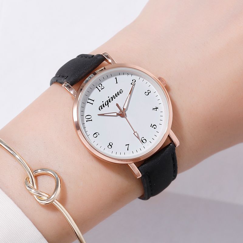 women‘s korean-style simple mori style retro young girl heart watch mute fashion waterproof luminous watch