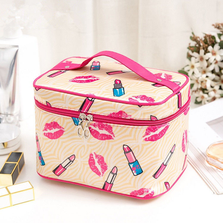 No. plus-Sized Lettered Make-up Bag Handbag Cubic Bag Large Capacity Storage Wash Bag Cosmetic Bag New Handbag