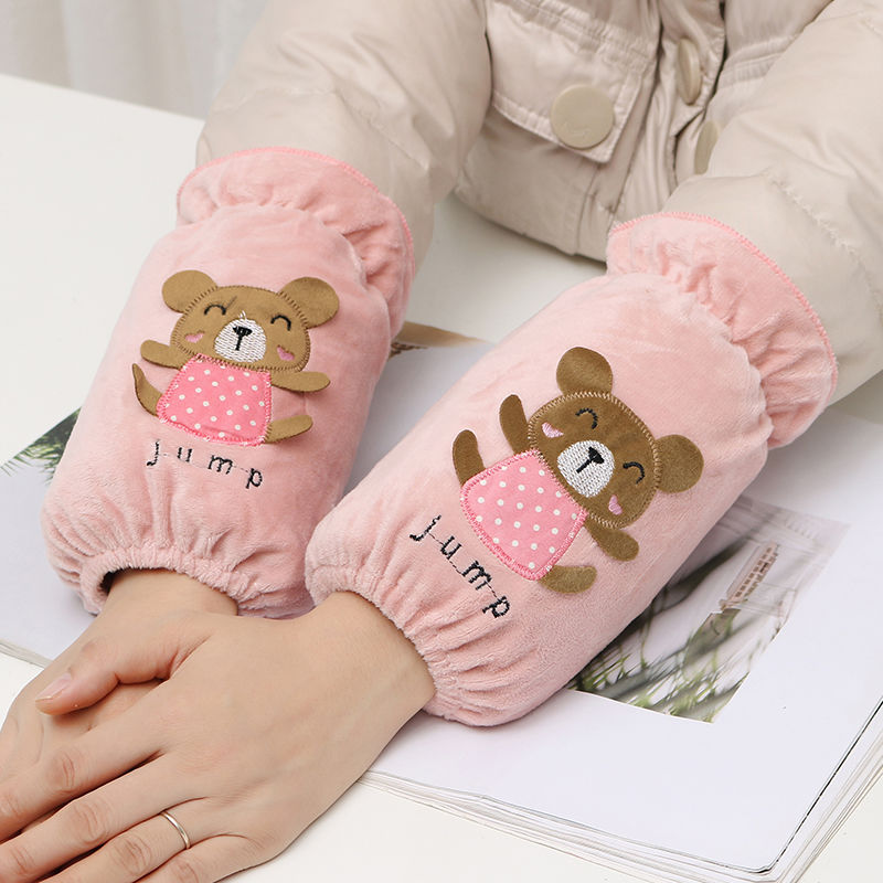 1-5 pairs of oversleeves female short autumn and winter student antifouling sleeve cap adult office long oversleeve cute korean style sleeves