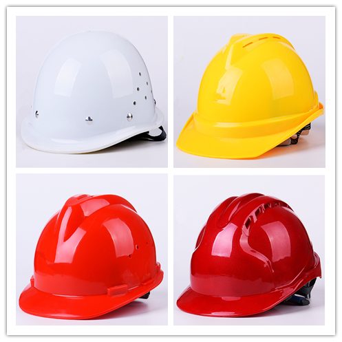 High-Strength National Standard Construction Site Helmet Breathable Engineering Construction Helmet Leader Thickened Fiberglass Labor Protection Dust Protection Cap