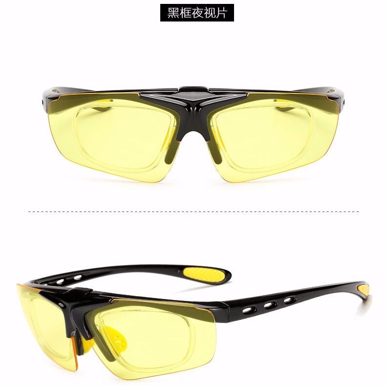 Glasses for Riding Men's Flip Sunglasses Female Outdoor Sports Glasses Bicycle Riding Windproof Fishing Myopia Sunglasses