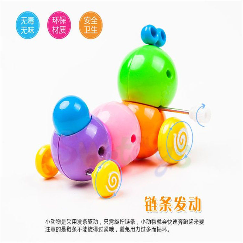 Colorful Clockwork Caterpillar Creative Winding Moving Children Baby Swirls Boys and Girls Stall Supply Children Gift