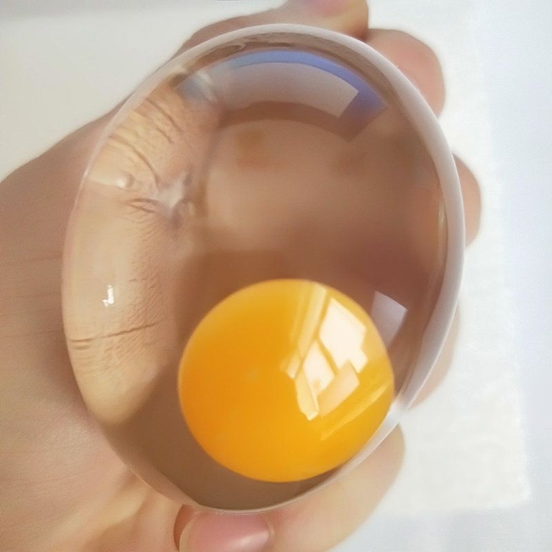 Vent Decompression Water Ball Transparent Eggs Squeezing Toy Fool's Day Trick Funny Fall Not Rotten Double-Yolked Egg Stall Hot Sale