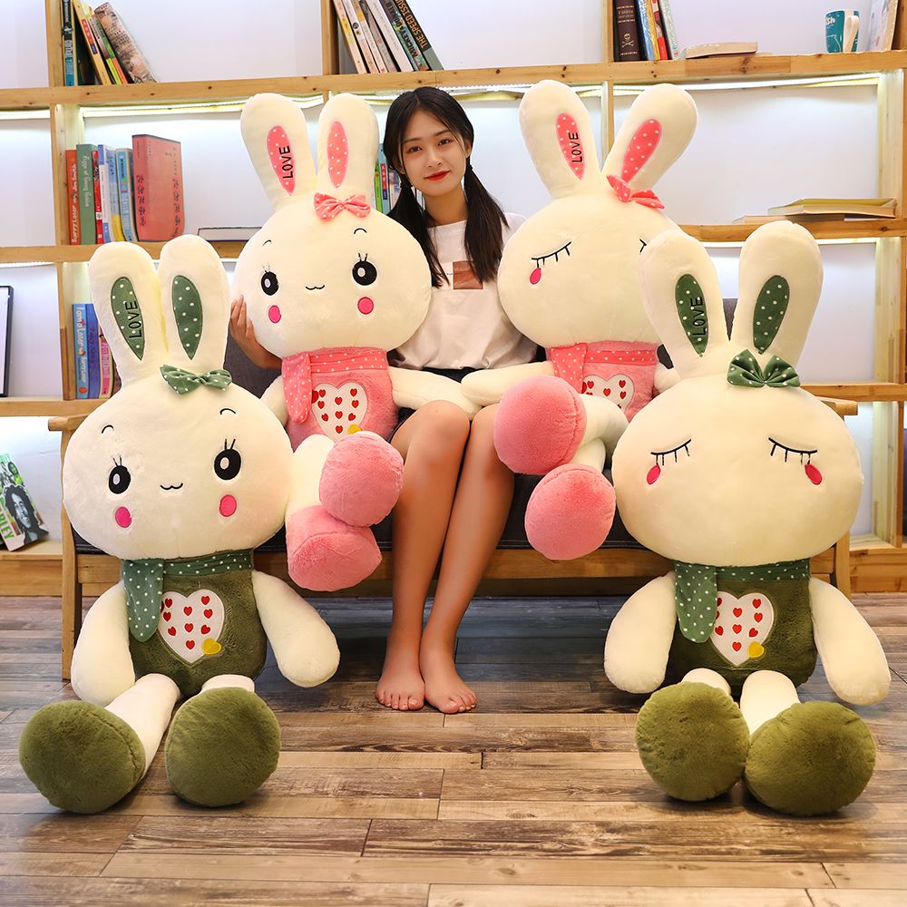 rabbit plush toy new year mascot doll pillow teenage girls‘ dolls cute ragdoll birthday gift for girls