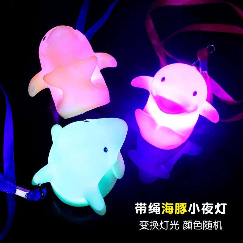Internet Celebrity Children's Toy Lanyard Dolphin Luminous Toy Girl Christmas Gift Children's Toy Male Luminous Gift
