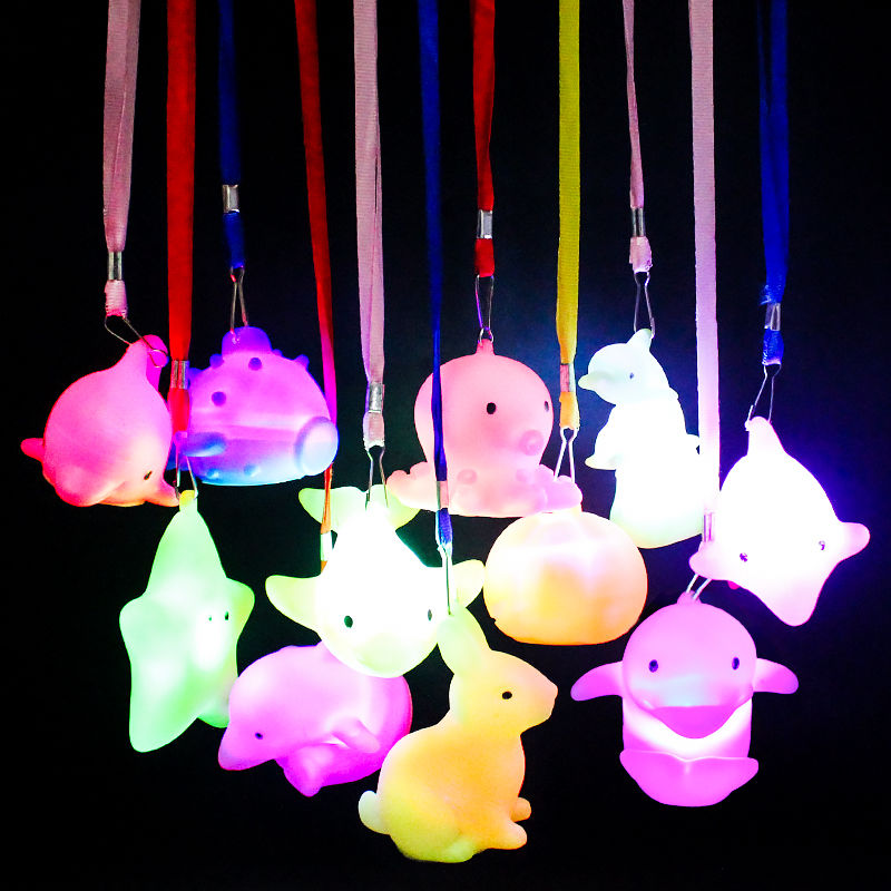 Internet Celebrity Children's Toy Lanyard Dolphin Luminous Toy Girl Christmas Gift Children's Toy Male Luminous Gift