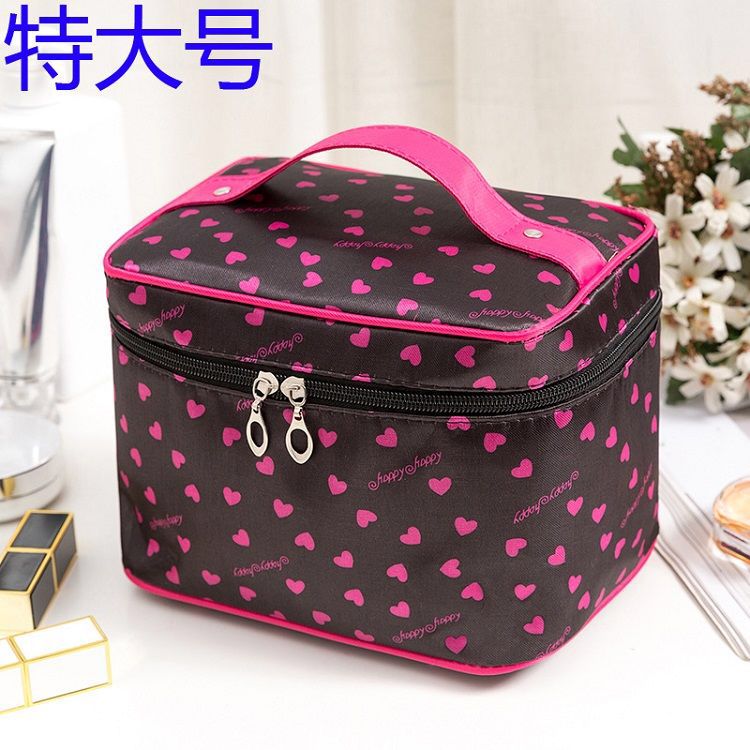 No. plus-Sized Lettered Make-up Bag Handbag Cubic Bag Large Capacity Storage Wash Bag Cosmetic Bag New Handbag