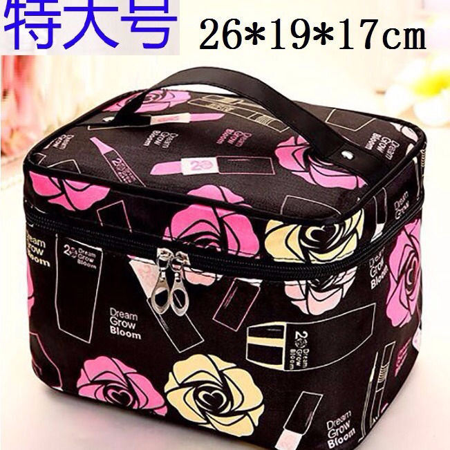 No. plus-Sized Lettered Make-up Bag Handbag Cubic Bag Large Capacity Storage Wash Bag Cosmetic Bag New Handbag