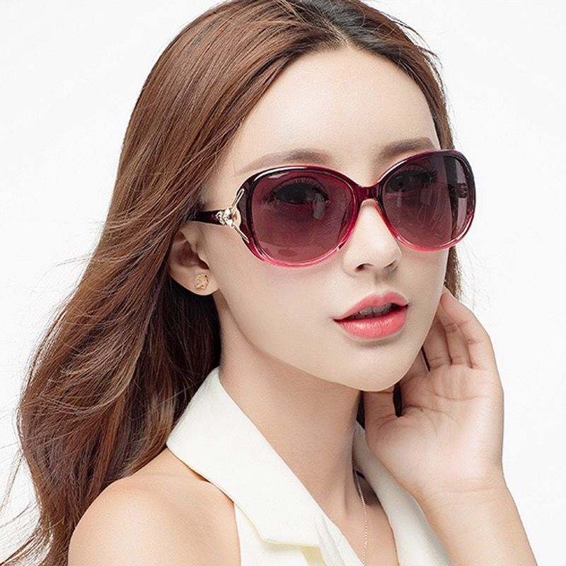 New Sunglasses Women's HD UV Protection round Face Star Same Sun Glasses Women's Sunglasses Women's Sun Protection