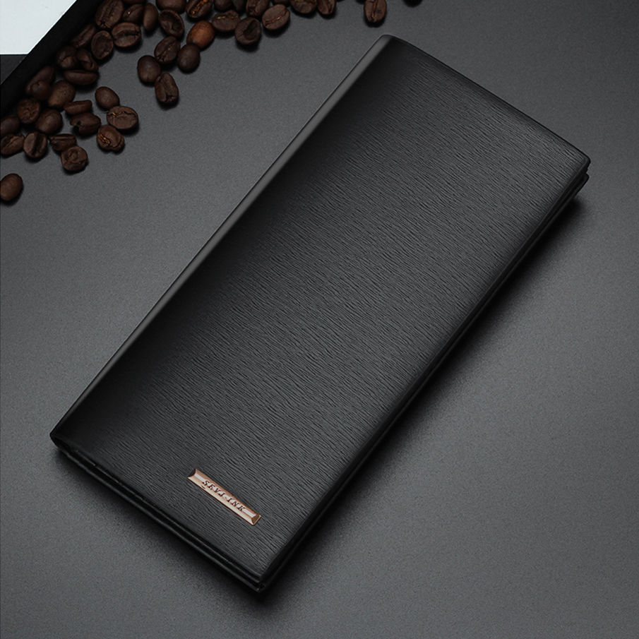 new men‘s long wallet simple youth card holder korean style multiple card slots wallet leisure coin purse clear wallet