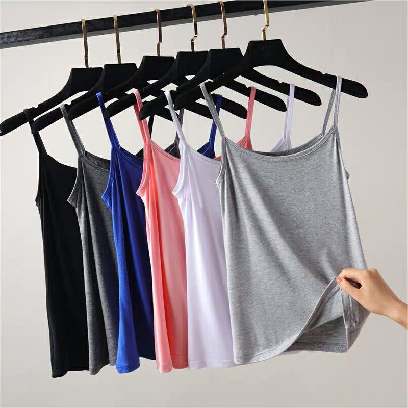 spring small sling vest women‘s summer versatile slim-fit innerwear i-shaped inner wear korean style slimming student girl bottoming shirt