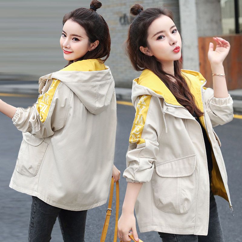 short trench coat women‘s 2024 spring and autumn new korean style fashion loose casual short jacket for slight-figured women women‘s fashion ins