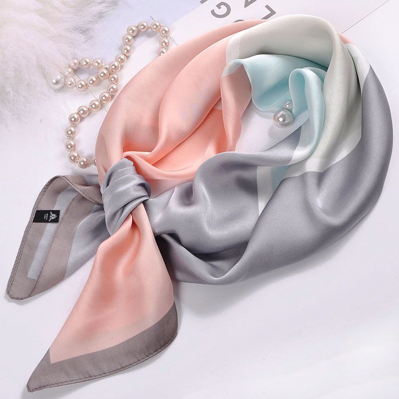 adult kerchief scarf female korean small scarf summer scarf decorations autumn and winter wild thin neck protection small silk scarf