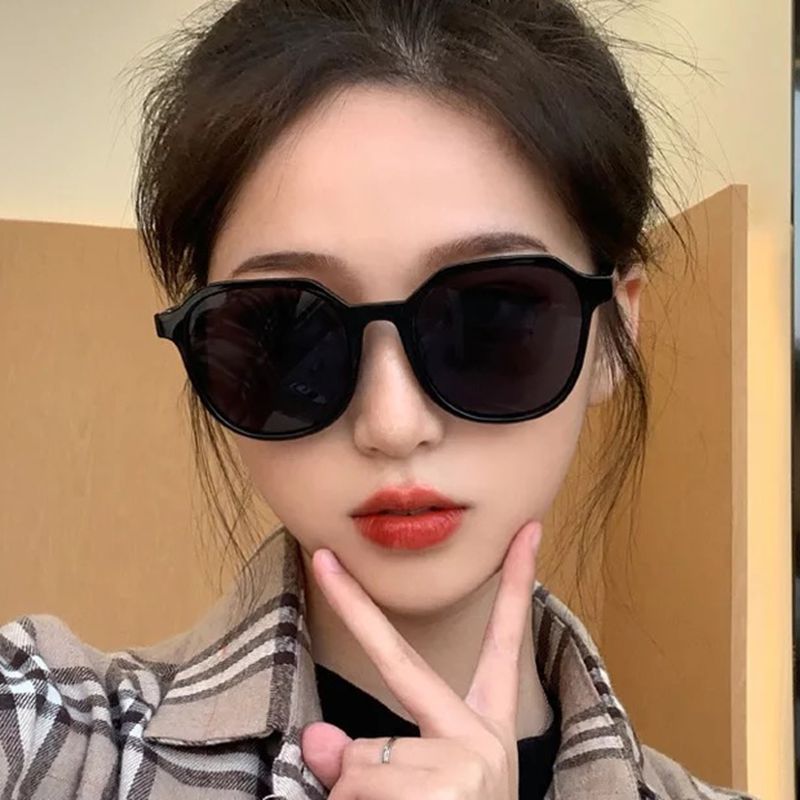 INS Sunglasses Women's Korean-Style GM round Face Sunglasses Small Face Disco Jumping to Make Big Face Thin-Looked Glasses Internet Celebrity 2020 New Fashion