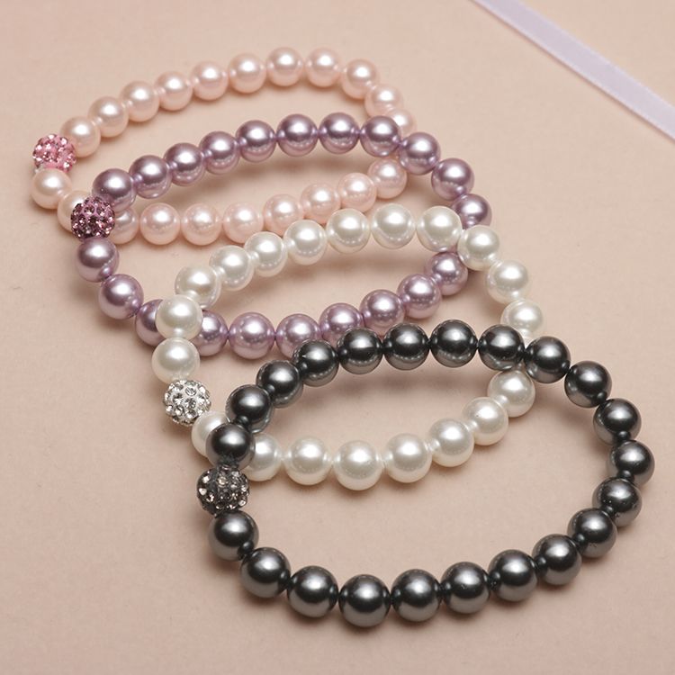 Natural Nanyang Shell Pearl Bracelet Multicolor Boutique Perfect Circle Shell Pearls Bracelet to Give Mom Mother-in-Law Gift