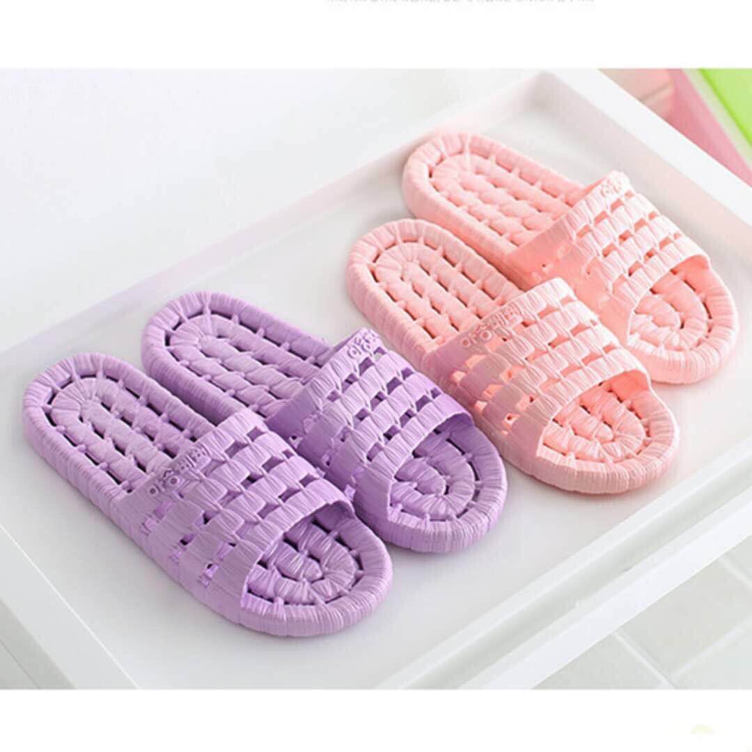 Women's Summer Home Indoor Bathroom Non-Slip Bath Soft Bottom Home Outdoor Wear Cute Men's Home with Slippers Couple