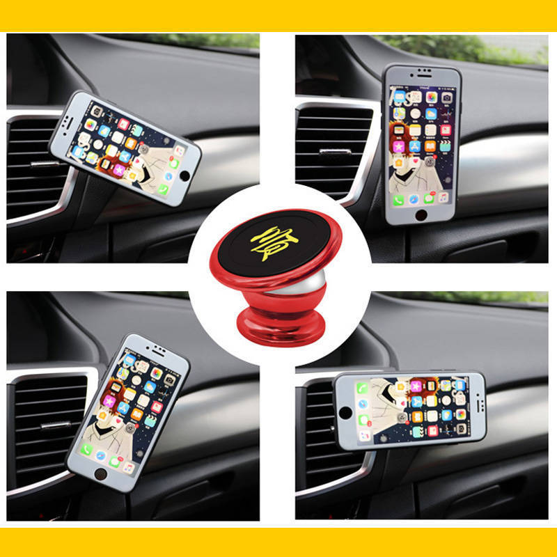 Car Mobile Phone Bracket Dashboard Car Magnetic Suction Disc Mobile Phone Holder Air Outlet Magnet Navigation Stand Universal