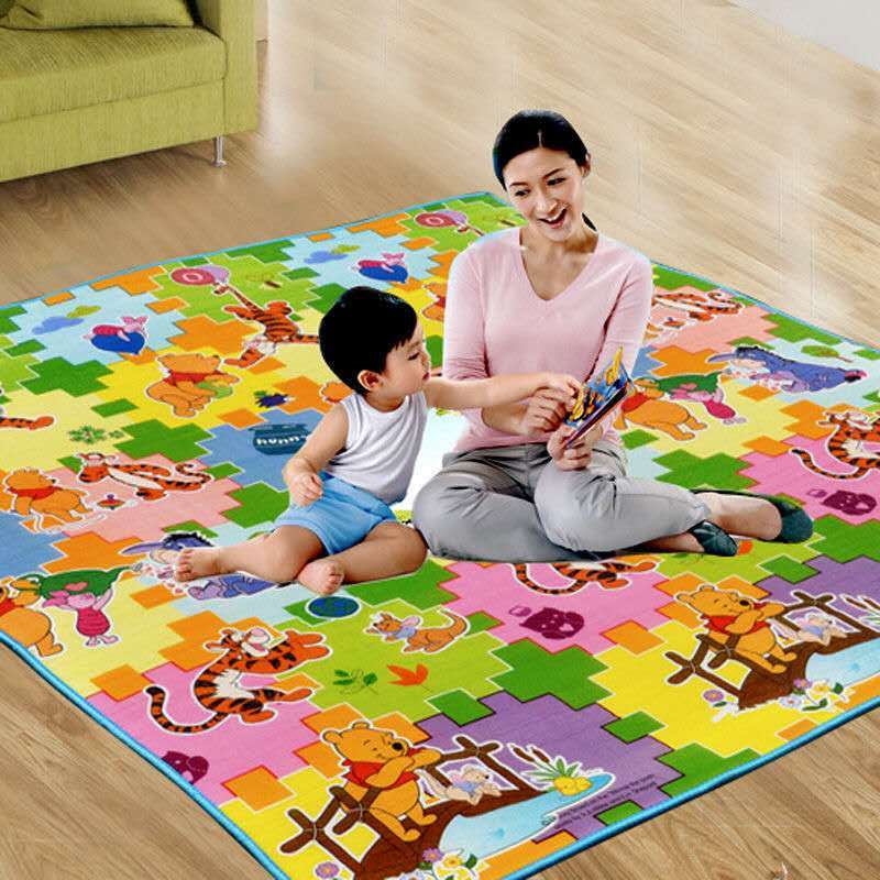 waterproof prevent cold thickened baby crawling mat double-sided baby crawling mat living room home foam mat floor mat 【