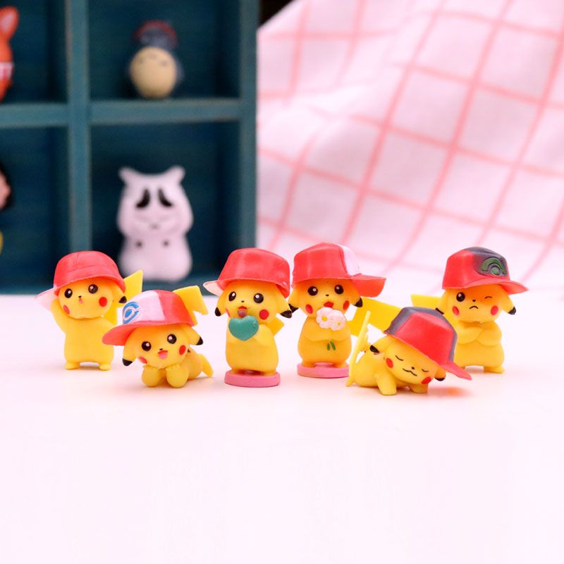 New Style with Baseball Cap Pikachu Hand-Made Blind Box Pokémon Doll Elf Wonder Baby