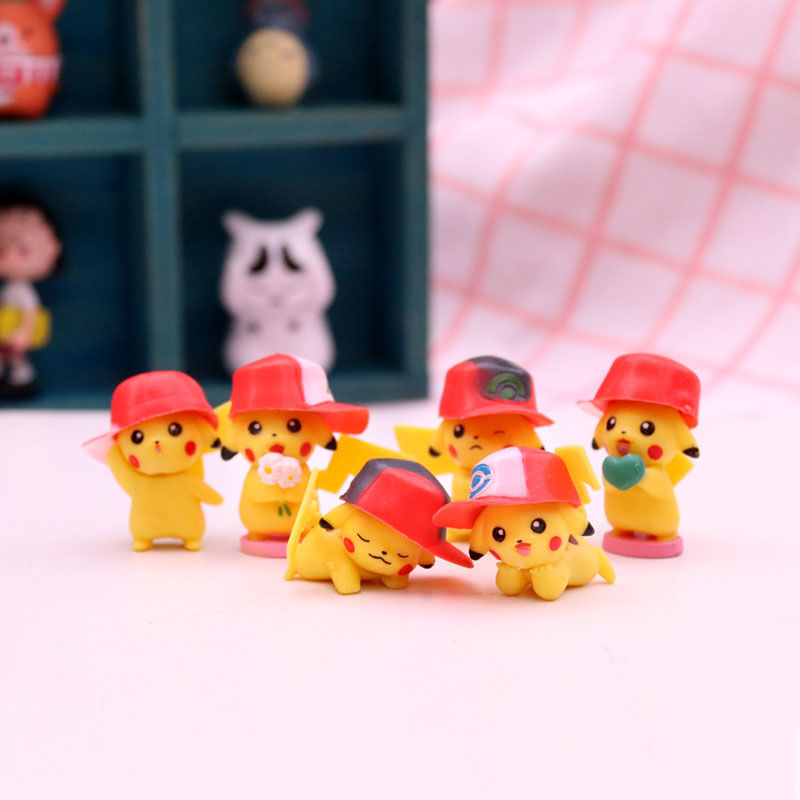 New Style with Baseball Cap Pikachu Hand-Made Blind Box Pokémon Doll Elf Wonder Baby