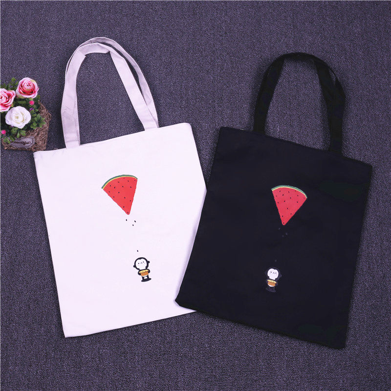 student minimalist all-match ins partysu canvas bag female one shoulder literary fashion tote bag large hand bag south korea