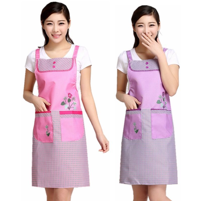 Apron Women's Kitchen Home Oil-Proof Coverall Strap Adult Cute Fashion Bib Korean Style Men's and Women's Work Clothes