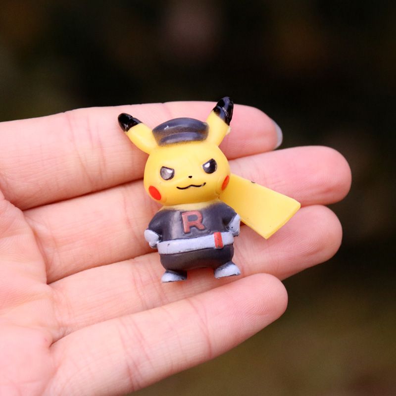Mini Small Sized Pikachu Cos Hand-Made Doll Japanese Cartoon Ornaments Elf Pokemon Pikachu Blind Box