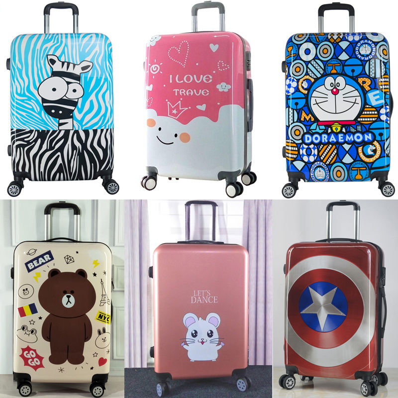 luggage female student korean style trending cartoon new fresh password suitcase suitcase cute trolley case leather case