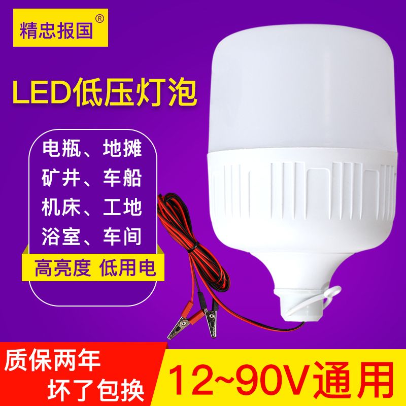 QIV Super Bright LED Bulb Night Market Lamp Outdoor Stall Light Night Market Lamp Electric Car Battery Light
