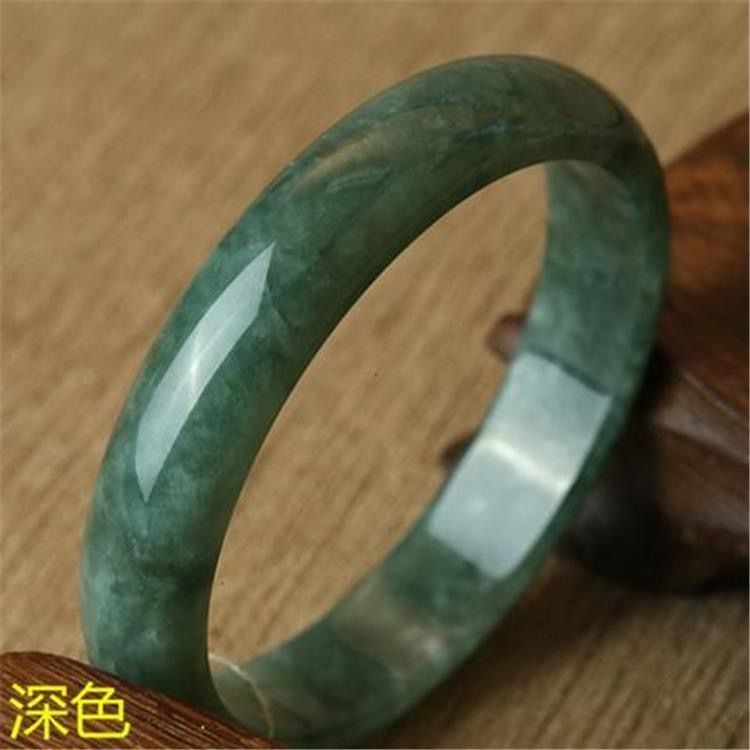Xinjiang Wangfu Light Green Jade Bracelet Women's Jade Floating Flower Bracelet Genuine White Jade Bracelet