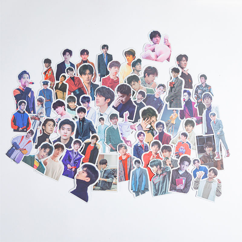 Hand Ledger Sticker Same Style of Yi Xi Qianxi Teenager's Tfboys Star Mobile Phone Diary Album Decorative Sticker