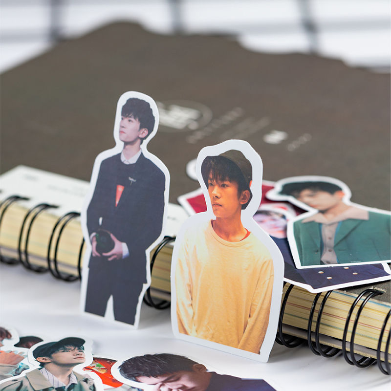 Hand Ledger Sticker Same Style of Yi Xi Qianxi Teenager's Tfboys Star Mobile Phone Diary Album Decorative Sticker