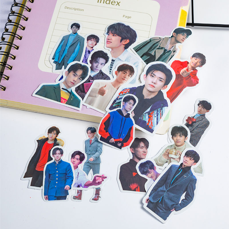 Hand Ledger Sticker Same Style of Yi Xi Qianxi Teenager's Tfboys Star Mobile Phone Diary Album Decorative Sticker