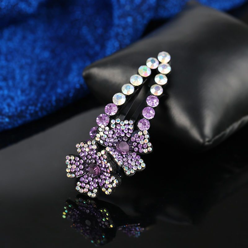 Korean Style Large Gradient Bang Side Clip Rhinestone Diamond Korean Style Versatile Broken Hairpin Korean Style Adult Bb Clip Ornament