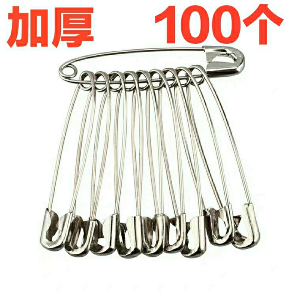 100 pcs free shipping pin fixed clothes safety pin postal insurance brooch closing pin clip lock pin safety pin