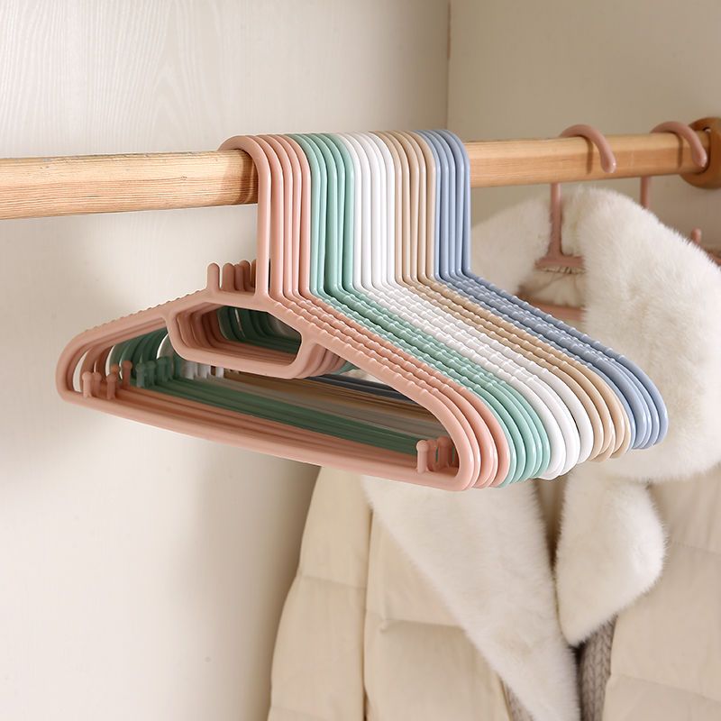 Wide Shoulder Clothes Hanger Adult Hanger Air Clothes Clothes Hanger Non-Slip Hanger Plastic Clothes Hanger Clothes Hanging Rack