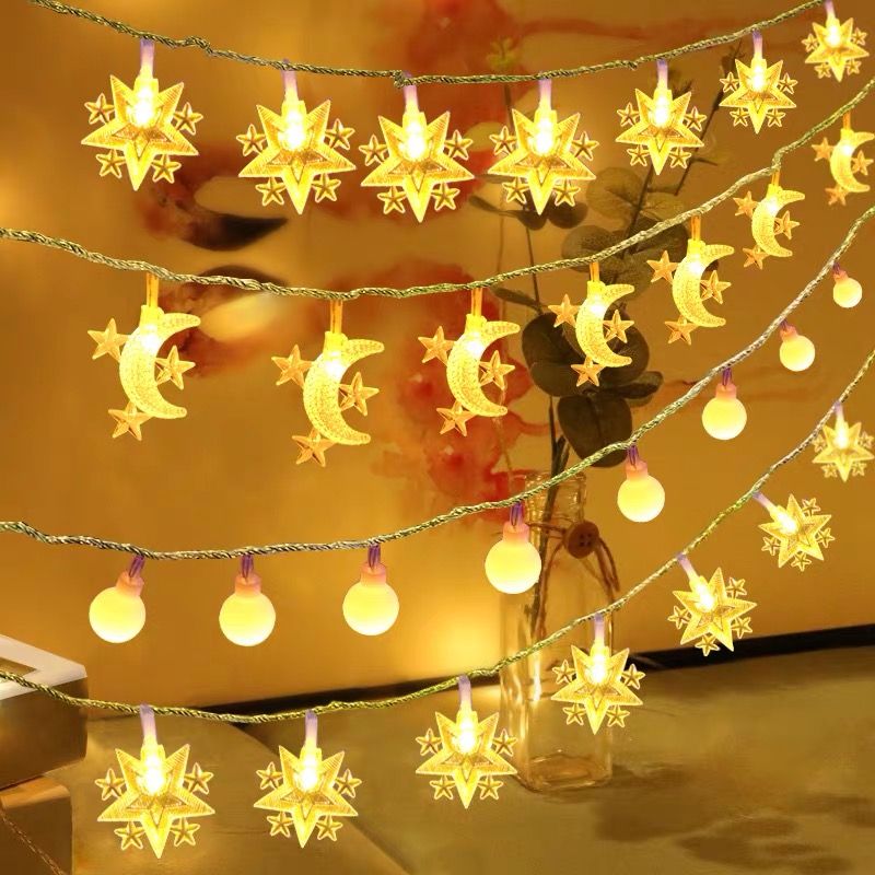 Live Broadcast Decorative Light Colored Lantern Flashing String Sky Star Light Dormitory Room Decorations Lighting Birthday Gift for Women