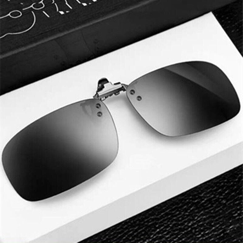 Myopia Glasses Clip Sunglasses Men's Color Changing Clip-on Sunglasses Women's Anti-Glare for Driving Polarized Night Vision Goggles