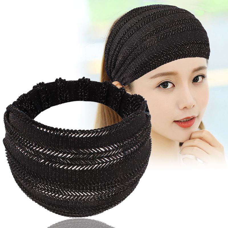 face wash wide brim cover gray hair broken hair headband hair band female online influencer south korea black hairpin headgear summer headcloth hair accessories