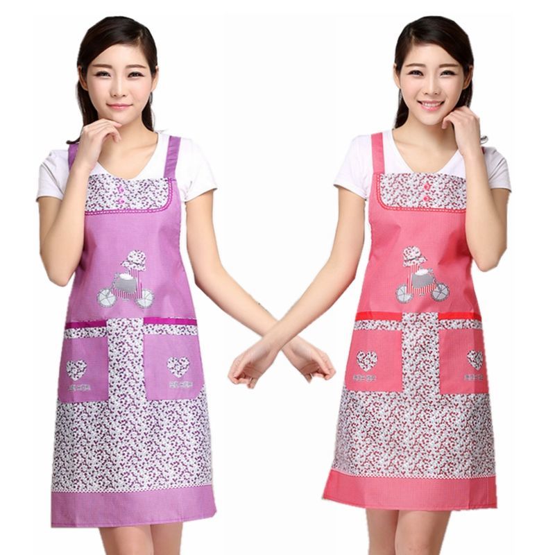 Korean Style Apron Smock Men's and Women's Work Clothes Suspender Adult Kitchen Home Cooking Oil-Proof Breathable Waist Skirt