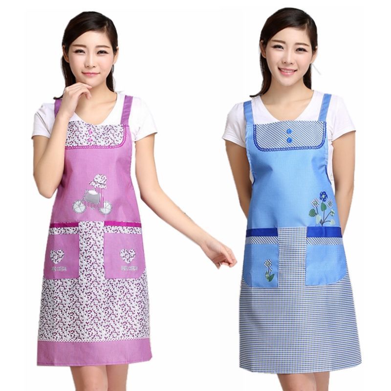 Korean Style Apron Smock Men's and Women's Work Clothes Suspender Adult Kitchen Home Cooking Oil-Proof Breathable Waist Skirt